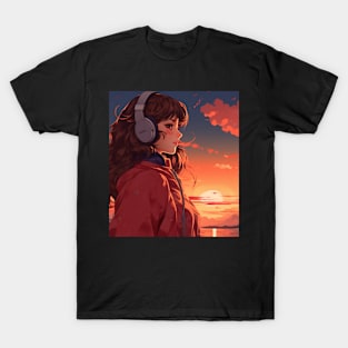 Lofi Girl DJ Sunrise T-Shirt